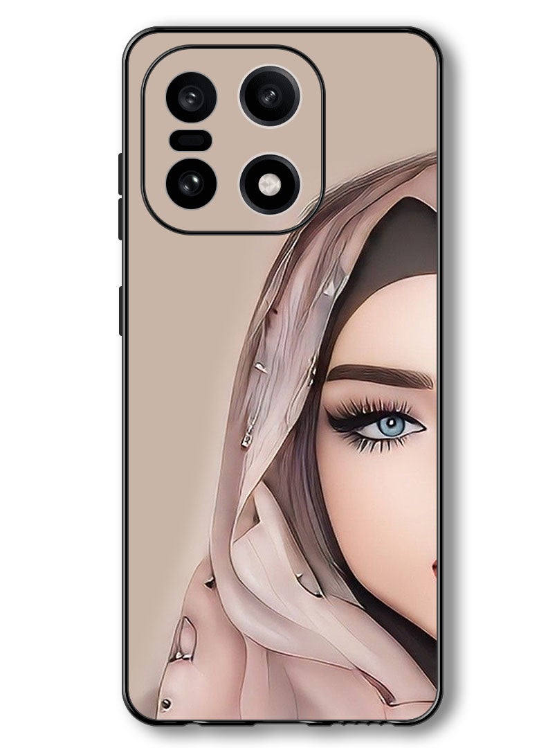 Theodor Case Compatible with OnePlus 15 6.78 Inch Protection Shockproof Bumper Cover Girl Half Face - Image 1